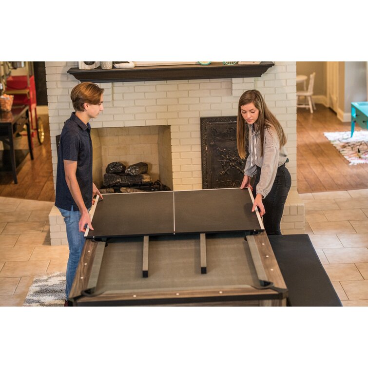 7' 3-in-1 Combination Table Includes Billiards. Table Tennis. & Dining Table