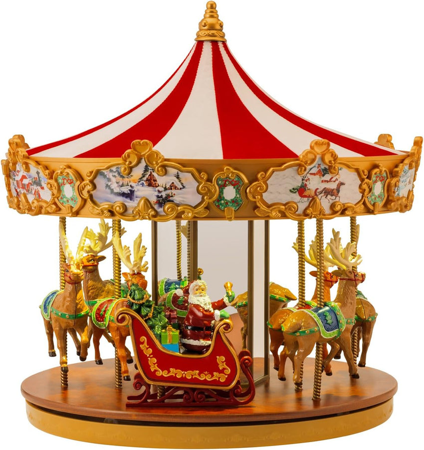 World's Fair Ferris Wheel Musical Animation Indoor Christmas Decor. 15. Gold & Very Merry Carousel Musical Animation Indoor Christmas Decor. 12. Red