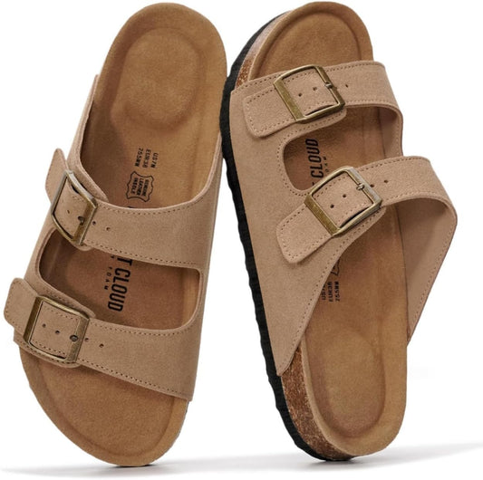 100% Genuine Leather Flat Sandals For Women 2026
