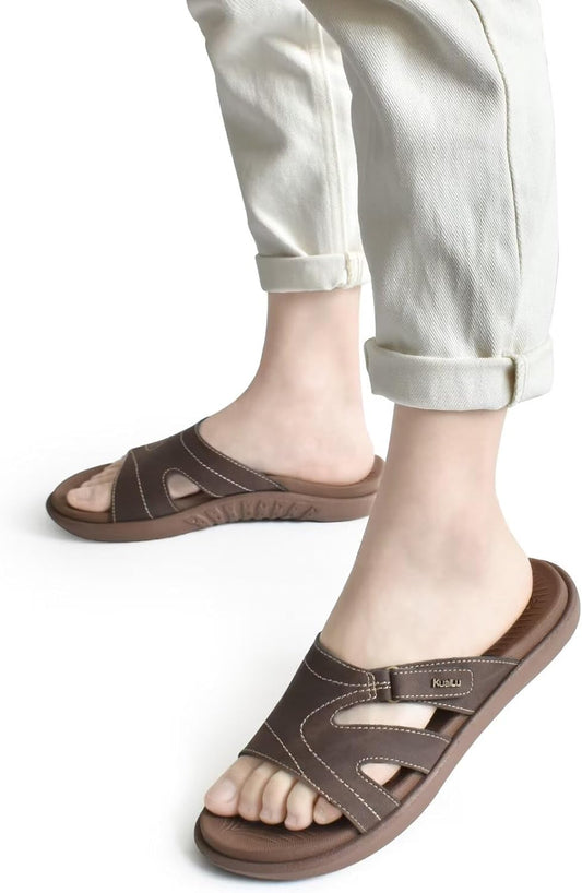 Womens Fashion Orthotic Slides Ladies Lightweight Athletic