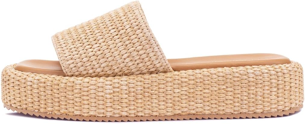 Platform Sandals Women Raffia Wicker Espadrilles