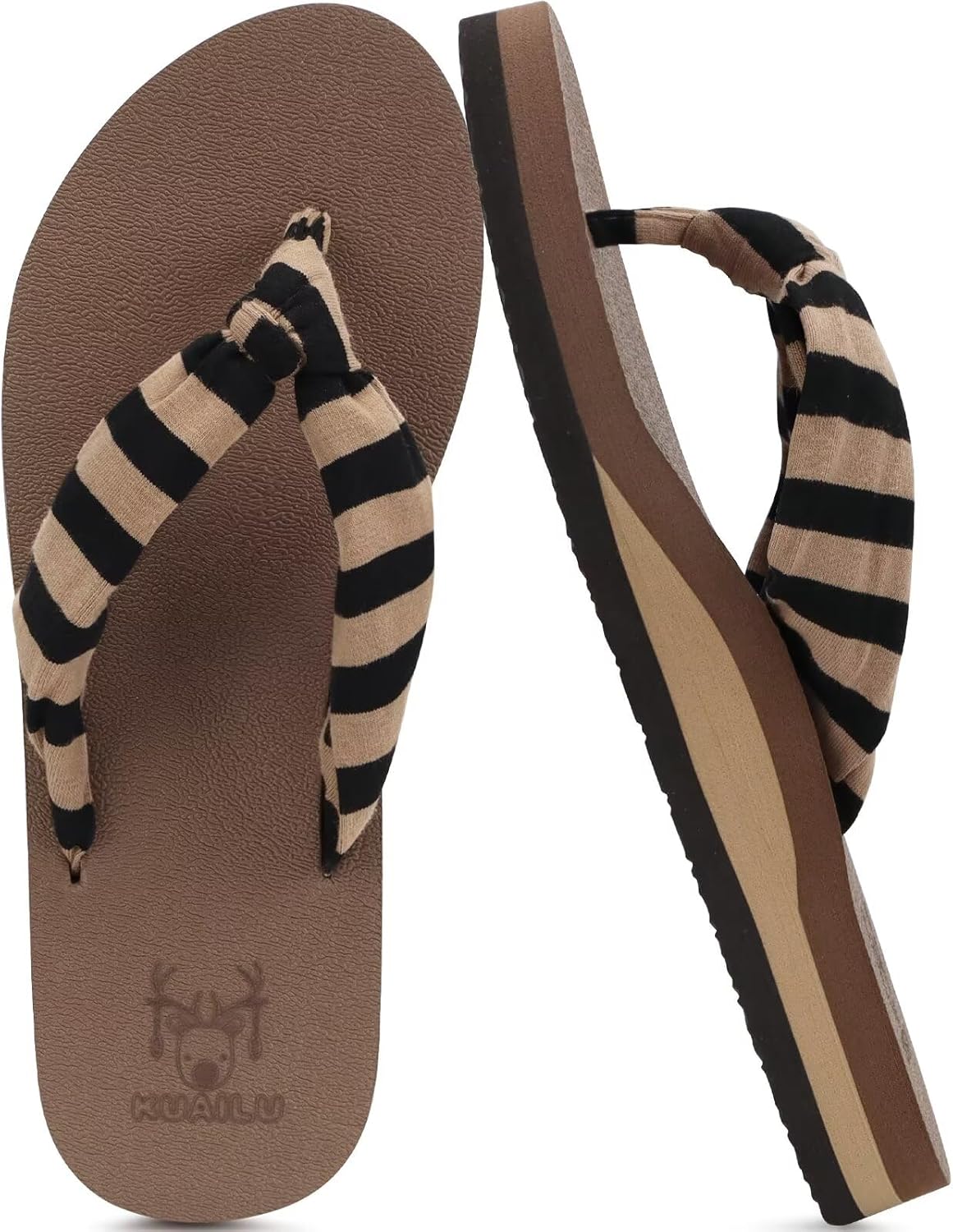 Flip Flops Women Arch Support Yoga Mat