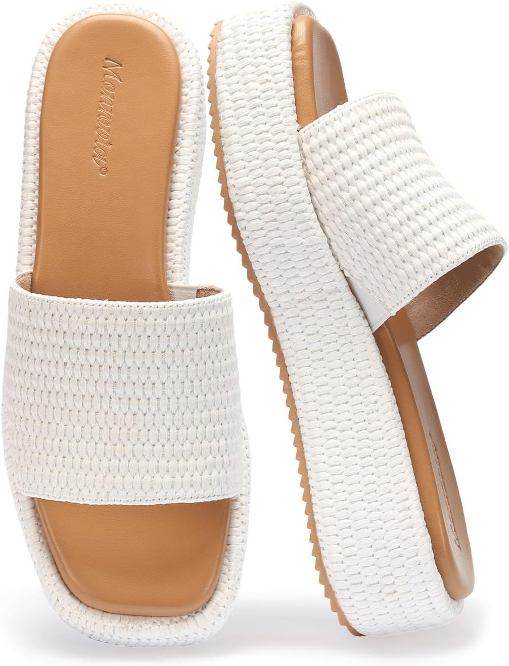 Platform Sandals Women Raffia Wicker Espadrilles