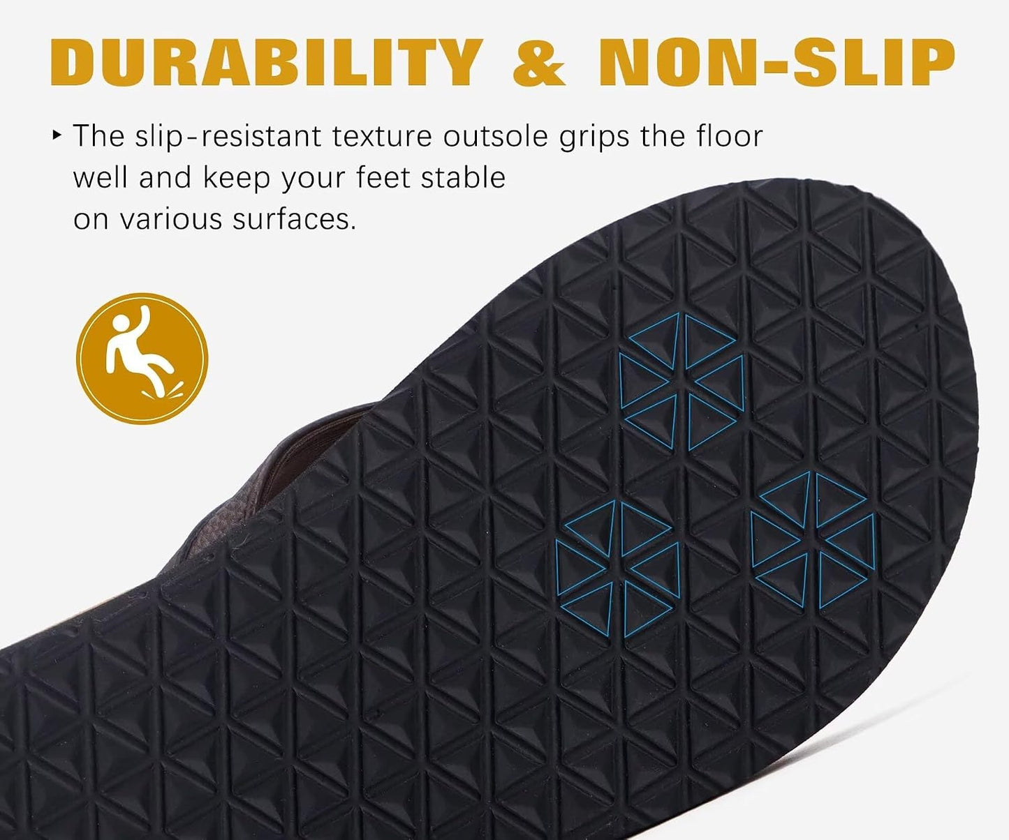 Mens Leather Flip Flops Arch Support