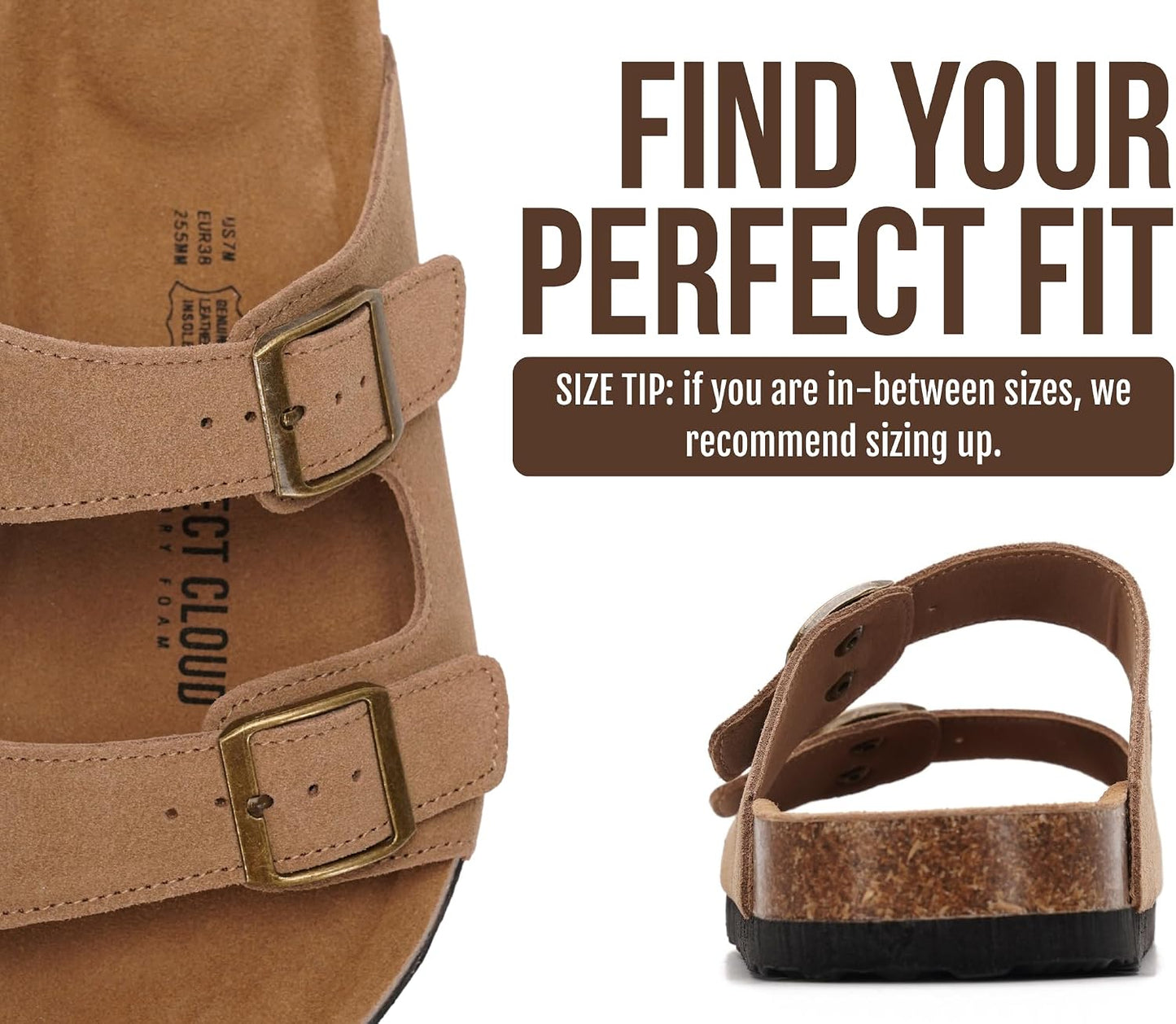 100% Genuine Leather Flat Sandals For Women 2026
