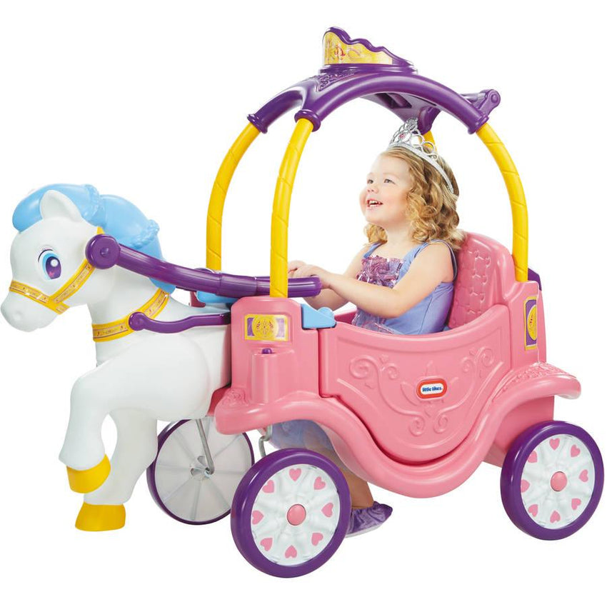 Little Tikes Princess Horse and Carriage. Kids Ride-On Toy