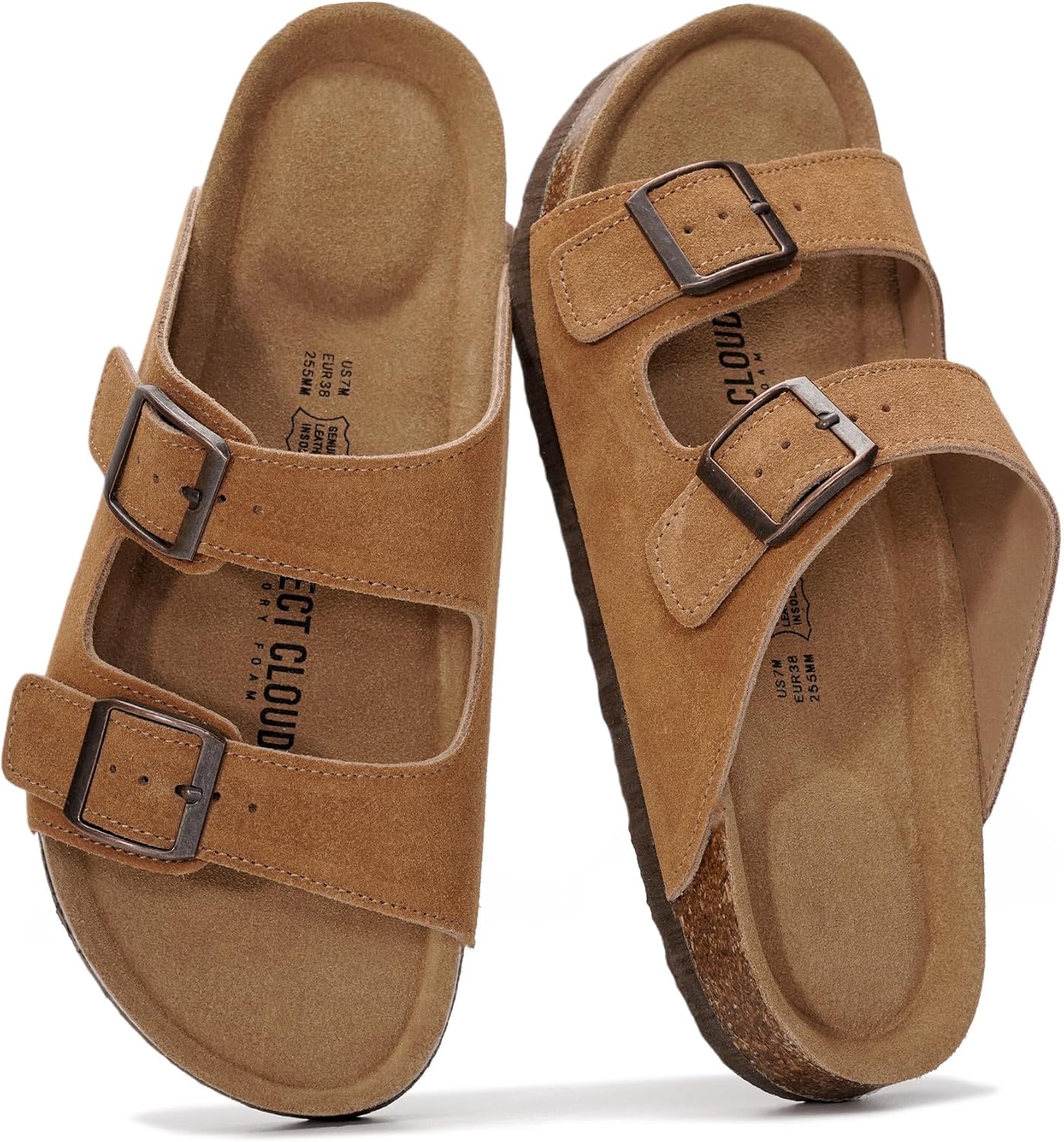 100% Genuine Leather Flat Sandals For Women 2026