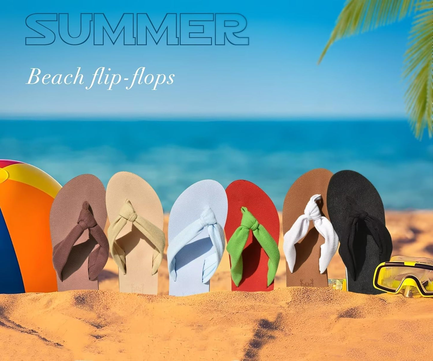 Flip Flops Women Arch Support Yoga Mat