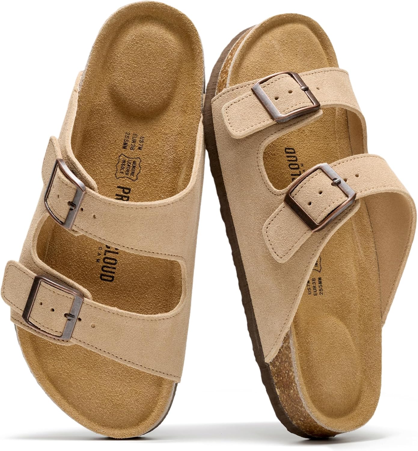 100% Genuine Leather Flat Sandals For Women 2026