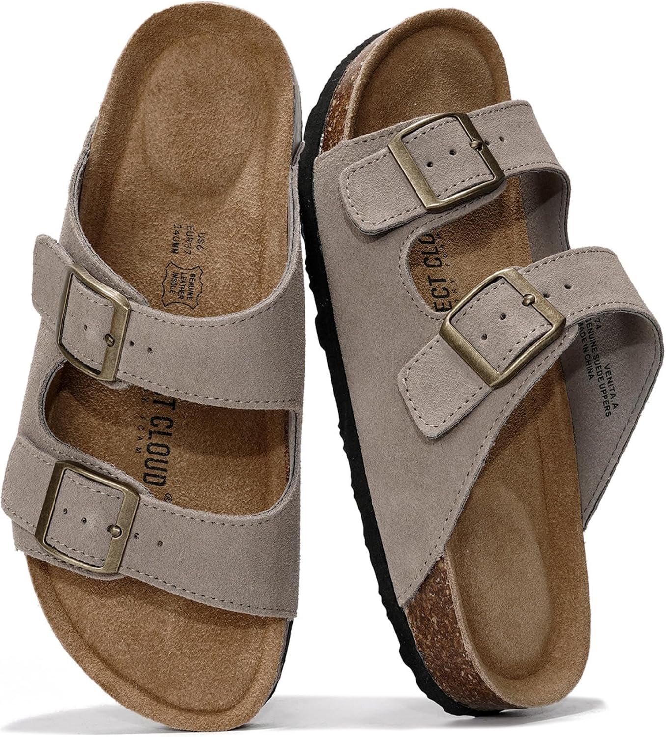 100% Genuine Leather Flat Sandals For Women 2026