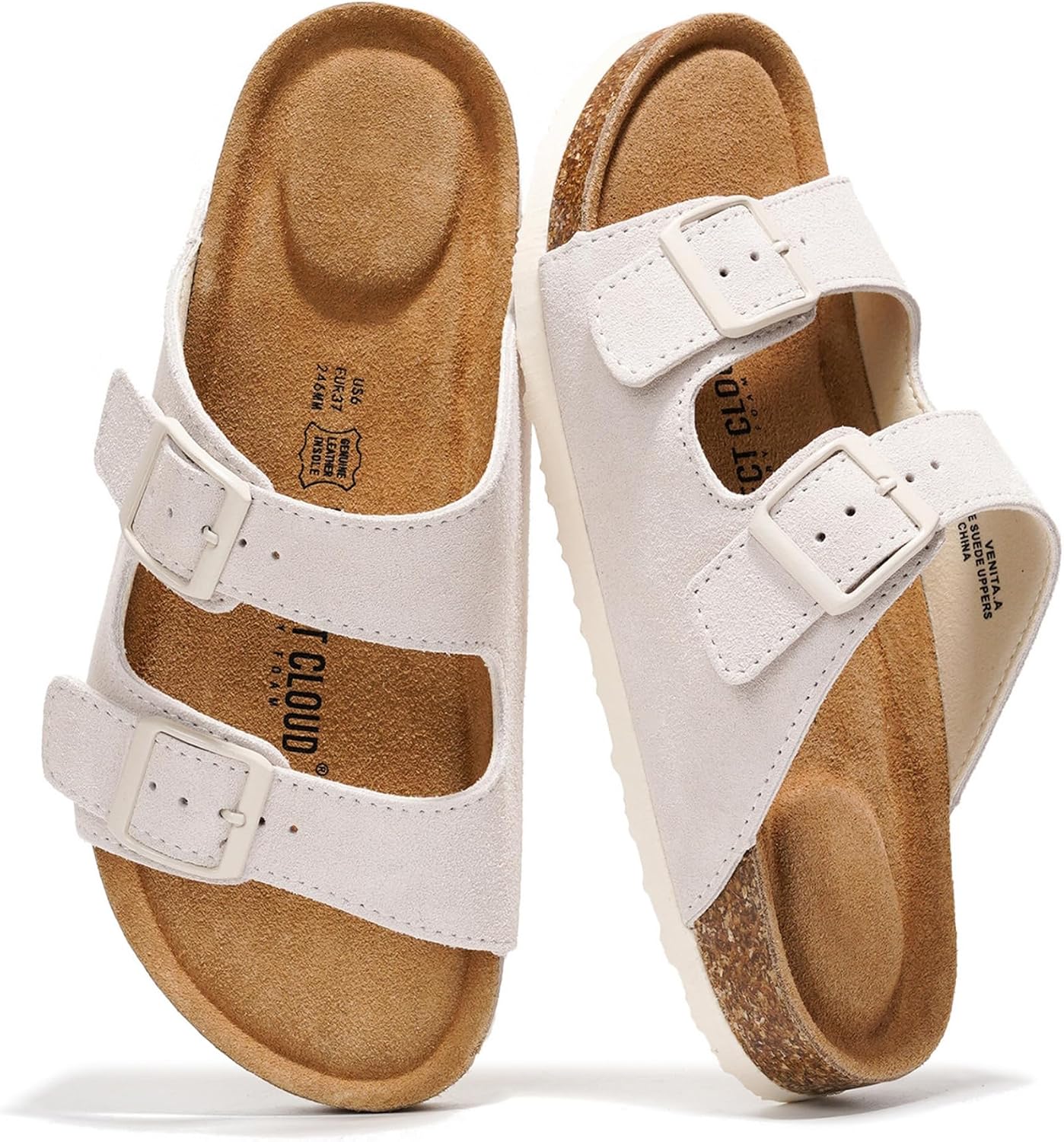 100% Genuine Leather Flat Sandals For Women 2026
