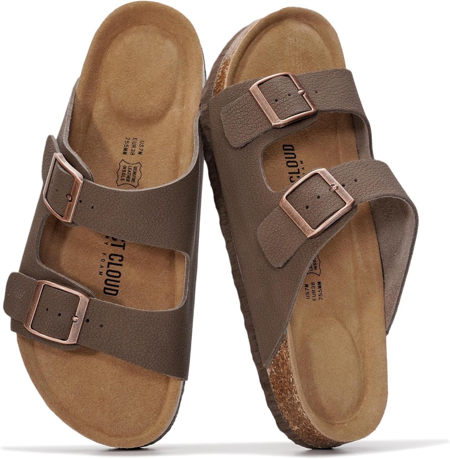 100% Genuine Leather Flat Sandals For Women 2026
