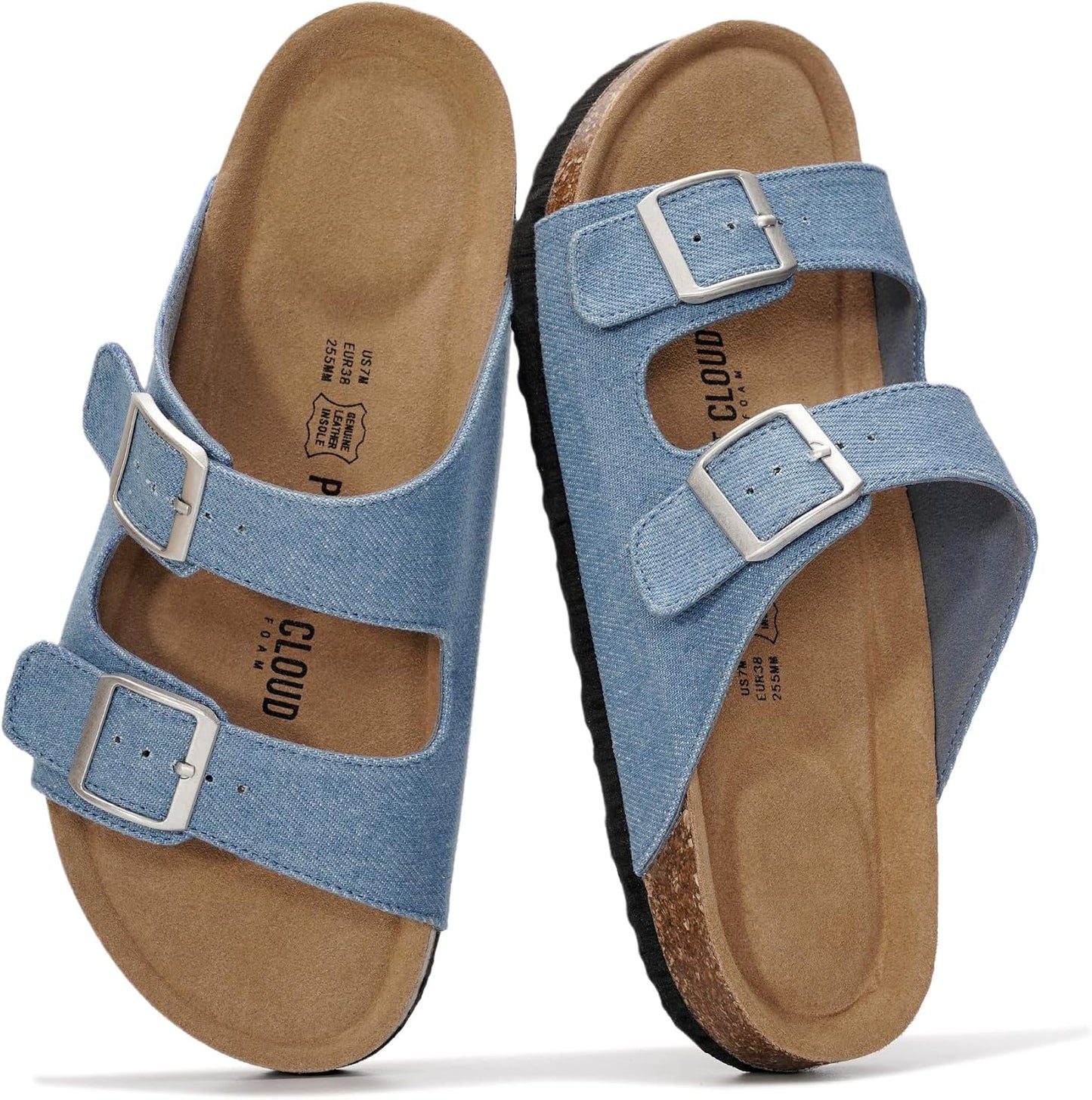 100% Genuine Leather Flat Sandals For Women 2026