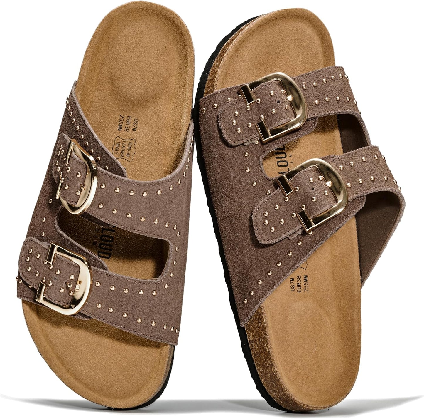 100% Genuine Leather Flat Sandals For Women 2026
