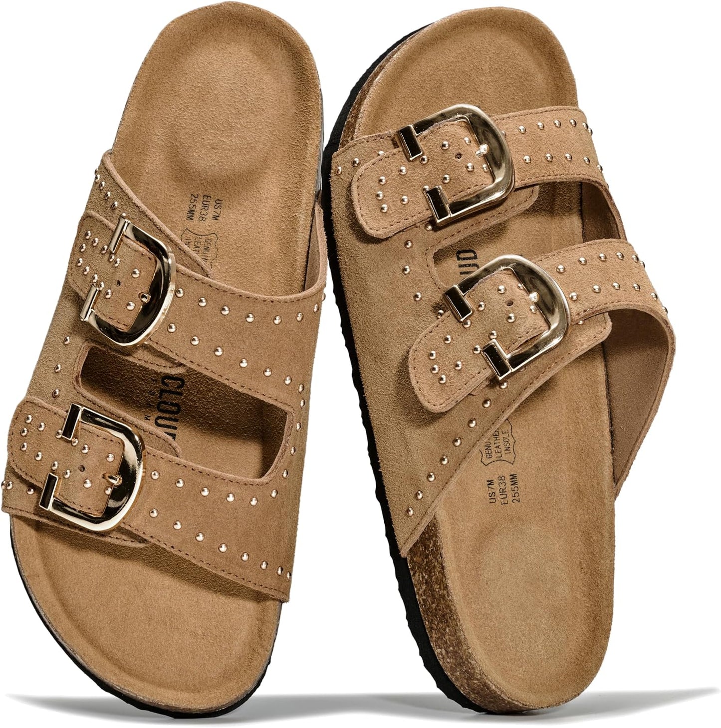 100% Genuine Leather Flat Sandals For Women 2026