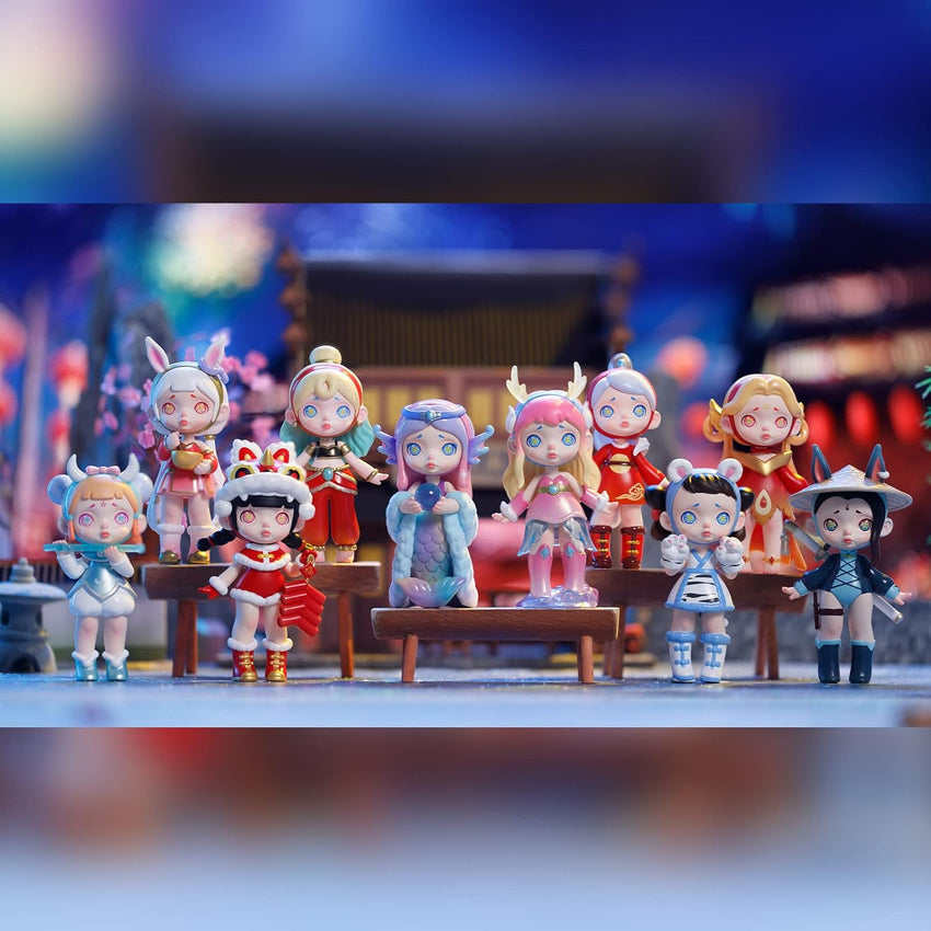 12-Pack Blind Box. Fashion Trendsetters Series Cute Blind Box Action Figures Popular Collectible Toys Birthday Halloween Christmas Gifts