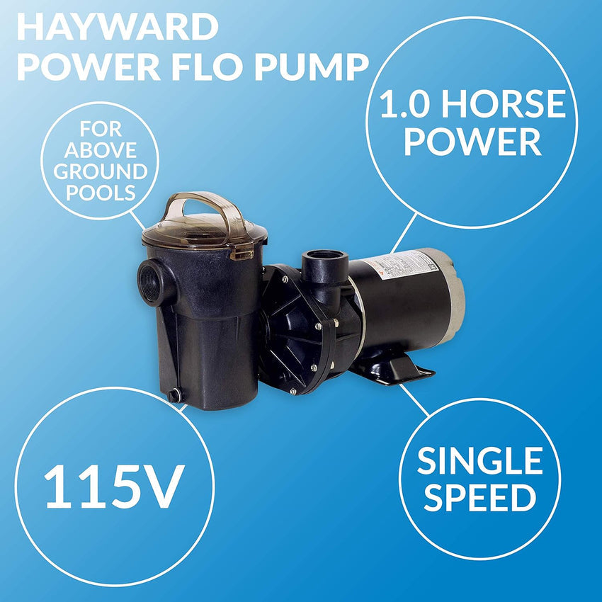 Hayward W3SP1580X15 PowerFlo Pool Pump for Above Ground Pools. 1.5 HP